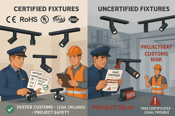 Required certifications for lighting